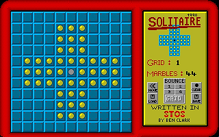 Solitaire atari screenshot
